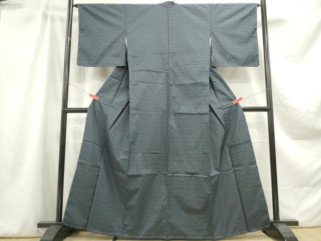 平和屋着物■小紋　亀甲文　DABA3094qa