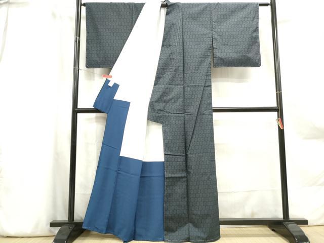 平和屋着物■小紋　亀甲文　DABA3094qa