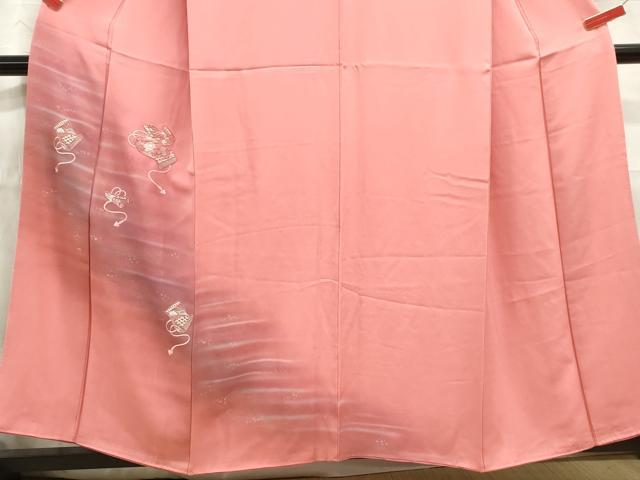 平和屋着物■訪問着　総刺繍　絵巻文　暈し染め　正絹　逸品　DABA3106qa
