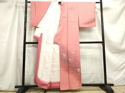 平和屋着物■訪問着　総刺繍　絵巻文　暈し染め　正絹　逸品　DABA3106qa