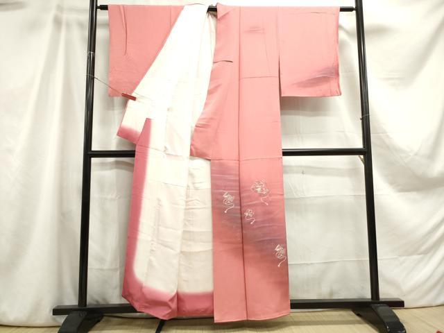 平和屋着物■訪問着　総刺繍　絵巻文　暈し染め　正絹　逸品　DABA3106qa