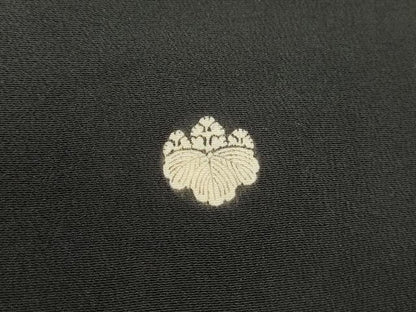 平和屋着物■豪華黒留袖　鳳凰花文　金銀糸　正絹　逸品　DABA3229qa