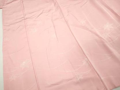 平和屋着物■上質な小紋　楓文　正絹　逸品　DABA3252qa