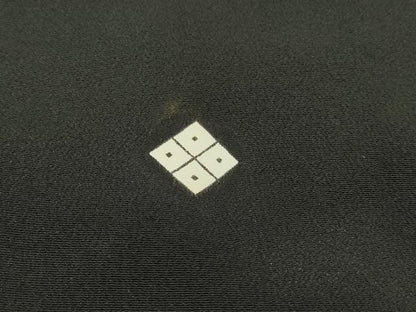平和屋着物■豪華黒留袖　駒刺繍　エ霞枝松文　金彩　正絹　逸品　DABA3479qa