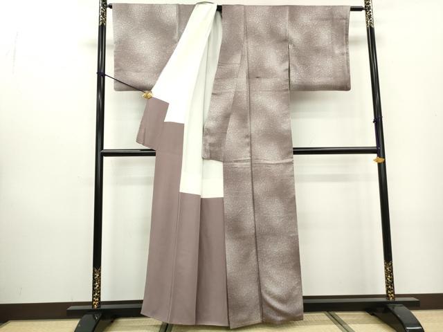 平和屋着物■上質な小紋　枝松文　暈し染め　正絹　逸品　DABA3485qa