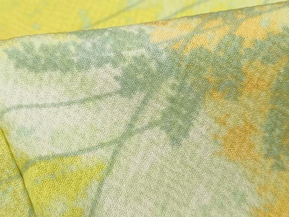 平和屋着物■上質な小紋　霞枝葉文　正絹　逸品　DABA3496qa