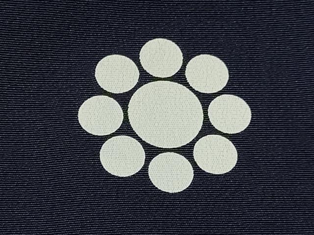 平和屋着物[]七五三　男の子　祝着・長襦袢(袷)セット　鷹　鷲　打ち出の小槌　笹松文　暈し染め　金銀彩　逸品　DABA3538ma