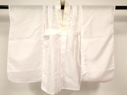 平和屋着物[]七五三　女の子　３歳　祝着　三つ身　長襦袢(単衣)・被布・小物セット　雪輪花文　金彩　箱付き　洗える着物　DABA3546ma