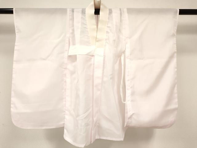 平和屋着物[]七五三　女の子　３歳　祝着　三つ身　長襦袢(単衣)・被布・小物セット　雪輪花文　金彩　箱付き　洗える着物　DABA3546ma