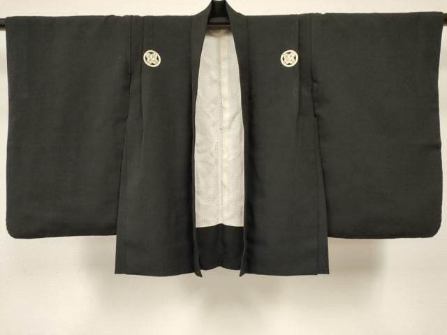 平和屋着物[]七五三 男の子 着物・黒紋付羽織・長襦袢(単衣)・行灯袴・小物セット 箱付き DABA3553ma