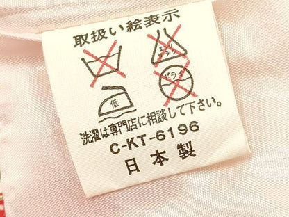 平和屋着物[]七五三　女の子　３歳　祝着　三つ身　被布セット　唐子玩具文　金彩　逸品　DABA3574ma