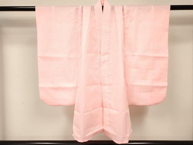平和屋着物[]七五三　女の子　３歳　祝着　三つ身　長襦袢(無双仕立て)・被布セット　花蝶文　暈し染め　金銀彩　逸品　DABA3579ma