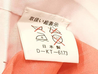 平和屋着物[]七五三　女の子　３歳　祝着　三つ身　長襦袢(無双仕立て)セット　折り鶴　檜扇鞠花文　金彩　逸品　DABA3585ma