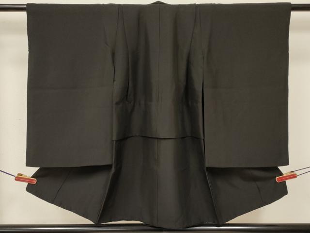 平和屋着物[]七五三　男の子　祝着・黒紋付羽織・長襦袢(無双仕立て)・行灯袴セット　逸品　DABA3595ma