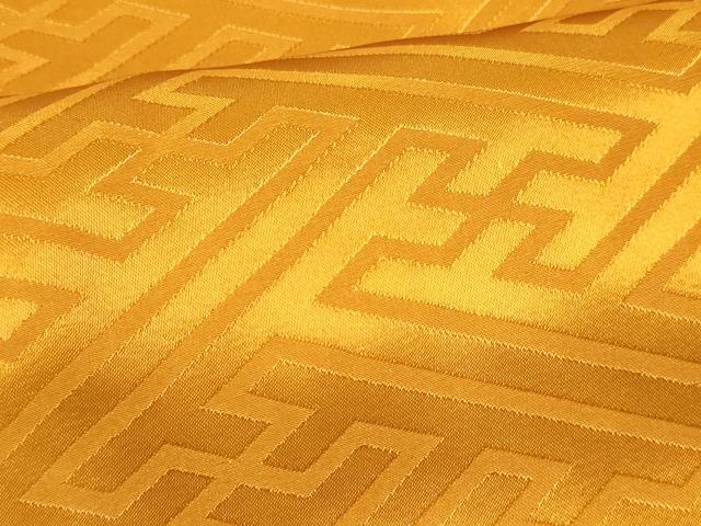 平和屋着物[]七五三　男の子　祝着・羽織・行灯袴セット　駒刺繍　格子桐菊文　金彩　洗える着物　DABA3596ma