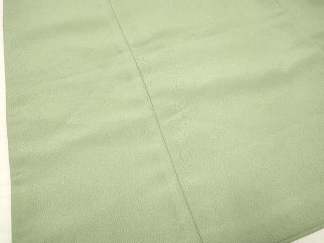 平和屋着物[]七五三　男の子　祝着・羽織・行灯袴セット　着物：若葉色　市松文様　羽織：海松色　DABA3599ma