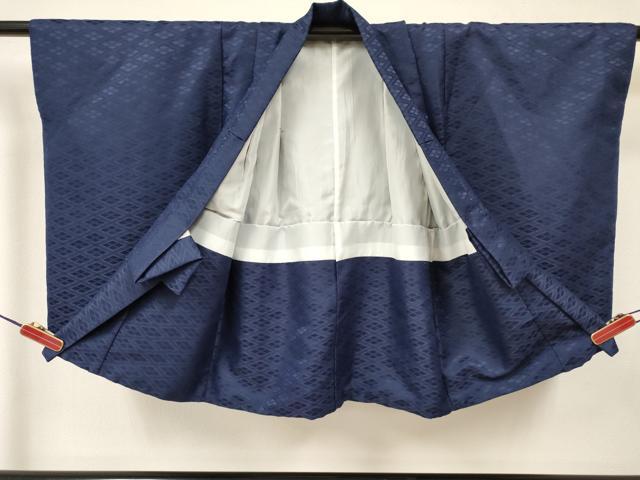 平和屋着物[]七五三　男の子　祝着・羽織セット　龍　兜　松竹梅　暈し染め　洗える着物　DABA3603ma