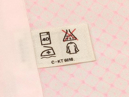 平和屋着物[]七五三　女の子　３歳　祝着　三つ身　長襦袢(無双仕立て・半衿刺繍)セット　鼓牡丹花文　金彩　洗える着物　DABA3607ma