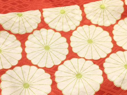 平和屋着物[]七五三　女の子　３歳　祝着　三つ身　長襦袢(袷・半衿刺繍)セット　菊　逸品　DABA3612ma
