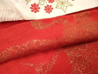 平和屋着物[]七五三　女の子　３歳　祝着　三つ身　長襦袢(袷・半衿刺繍)セット　菊　逸品　DABA3612ma