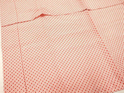 平和屋着物[]七五三　子供　女の子　長襦袢　無双仕立て　鹿の子文様　半衿刺繍　DABA3619ma