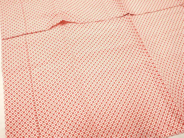 平和屋着物[]七五三　子供　女の子　長襦袢　無双仕立て　鹿の子文様　半衿刺繍　DABA3619ma
