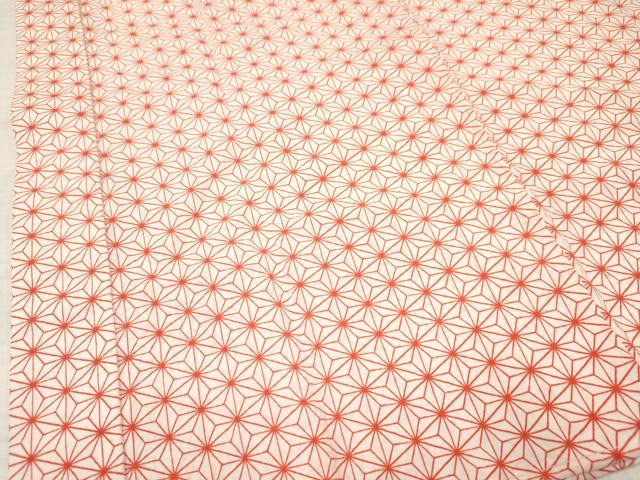 平和屋着物[]七五三　子供　女の子　長襦袢　無双仕立て　麻の葉文様　半衿刺繍　洗える着物　DABA3622ma