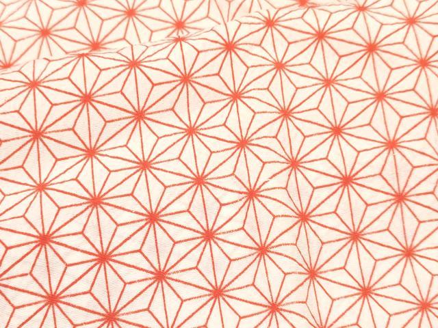 平和屋着物[]七五三　子供　女の子　長襦袢　無双仕立て　麻の葉文様　半衿刺繍　洗える着物　DABA3622ma