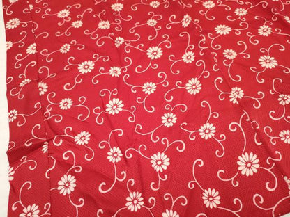 平和屋着物[]七五三　子供　女の子　長襦袢　無双仕立て　菊唐草文　半衿刺繍　逸品　DABA3623ma