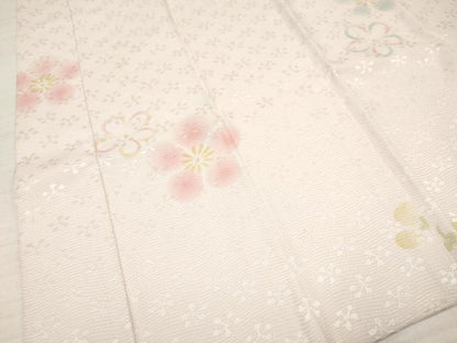 平和屋着物[]七五三　子供　女の子　長襦袢　無双仕立て　舞花文　半衿刺繍　逸品　DABA3624ma