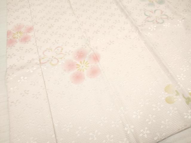 平和屋着物[]七五三　子供　女の子　長襦袢　無双仕立て　舞花文　半衿刺繍　逸品　DABA3624ma