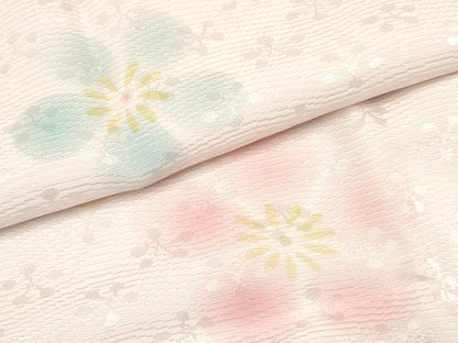 平和屋着物[]七五三　子供　女の子　長襦袢　無双仕立て　舞花文　半衿刺繍　逸品　DABA3624ma