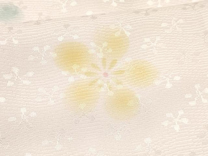平和屋着物[]七五三　子供　女の子　長襦袢　無双仕立て　舞花文　半衿刺繍　逸品　DABA3624ma