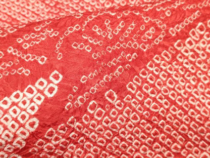 平和屋着物[]七五三　女の子　７歳　祝着　四つ身　駒刺繍　絞り　束ね熨斗松文　逸品　DABA3642ma