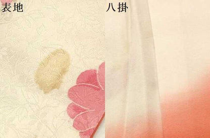 平和屋着物∵女の子　十三参り　子供　枝花文　金彩　逸品　DABA3675ma