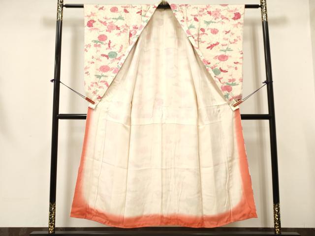 平和屋着物∵女の子　十三参り　子供　枝花文　金彩　逸品　DABA3675ma