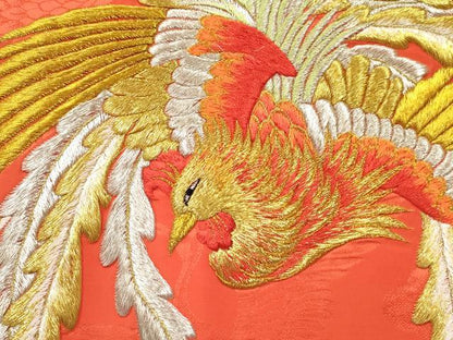 平和屋着物[]七五三　女の子　３歳　祝着　三つ身　総刺繍　鳳凰　金糸　逸品　DABA3689ma