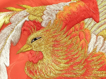 平和屋着物[]七五三　女の子　３歳　祝着　三つ身　総刺繍　鳳凰　金糸　逸品　DABA3689ma