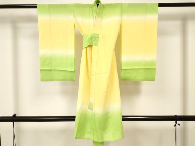 平和屋着物＊夏物 お宮参り 女の子 祝着 産着 初着 のしめ 絽 霞文 暈し染め 松坂屋扱い 逸品 DABA3700ma