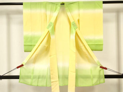 平和屋着物＊夏物 お宮参り 女の子 祝着 産着 初着 のしめ 絽 霞文 暈し染め 松坂屋扱い 逸品 DABA3700ma