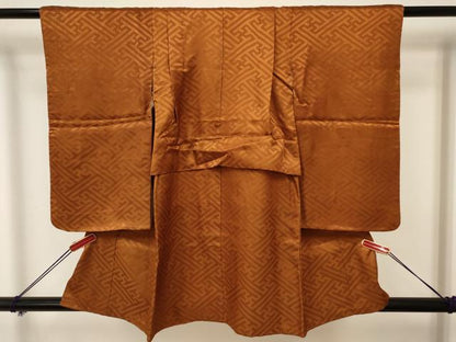 平和屋着物[]七五三　男の子　祝着・羽織セット　駒刺繍　鷹　鷲　風景松文　暈し染め　金彩　洗える着物　DABA3706ma