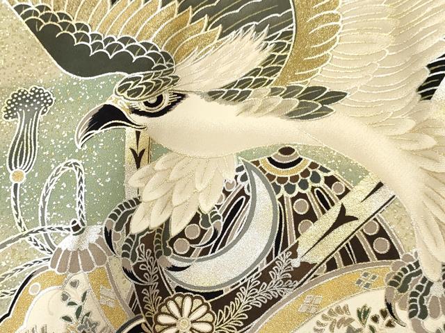 平和屋着物[]お宮参り 男の子 祝着 産着 初着 のしめ 鷹 鷲