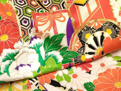平和屋着物[]お宮参り　女の子　祝着　産着　初着　のしめ　駒刺繍　御所車花文　金彩　逸品　DABA3788ma