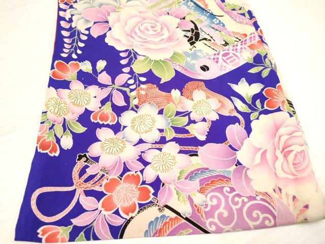 平和屋着物[]アンティーク 大正ロマン お宮参り 女の子 祝着 産着 初着 のしめ 絵巻花鳥文 逸品 DABA3791ma