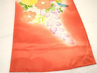 平和屋着物[]お宮参り　女の子　祝着　産着　初着　のしめ　鼓花文　暈し染め　逸品　DABA3793ma