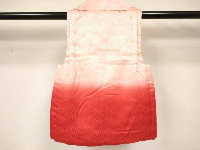 平和屋着物[]七五三　子供　女の子　被布　流水地紋　暈し染め　逸品　DABA3803ma