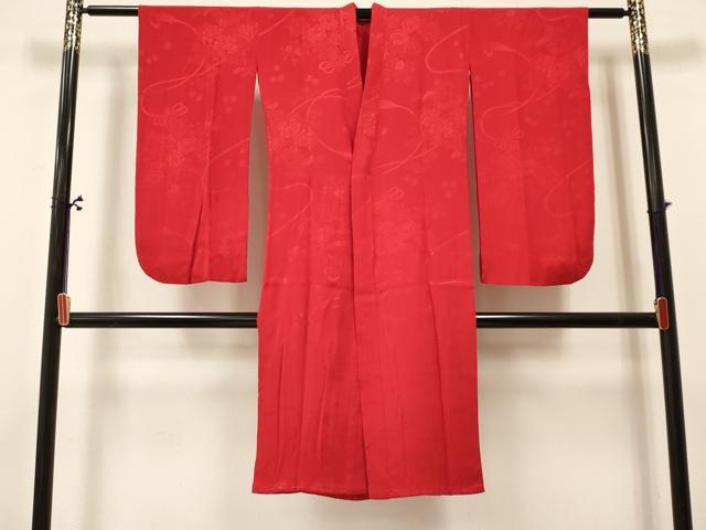 平和屋着物[]七五三　女の子　７歳　祝着　四つ身　長襦袢(袷)セット　駒刺繍　霞舞蝶文　暈し染め　逸品　DABA3811ma