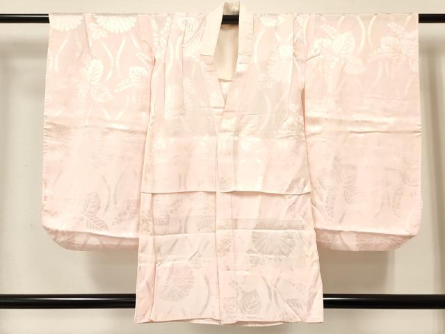 平和屋着物[]七五三 女の子 ７歳 祝着 四つ身 長襦袢(無双仕立て)セット 駒刺繍 檜扇花文 暈し染め 金銀糸 逸品 DABA3817ma