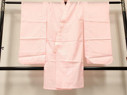 平和屋着物[]七五三　女の子　７歳　祝着　四つ身　長襦袢(単衣)セット　花蝶文　暈し染め　金彩　逸品　DABA3820ma