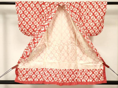 平和屋着物[]七五三　女の子　３歳　祝着　三つ身　被布セット　総絞り　逸品　DABA3828ma